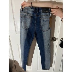 Casual Two-tone Jeans